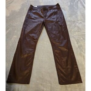 Gap Vintage Slim Mid Rise 4 Petite Coated Red Jeans Edgy Sleek Retro Sleek Punk